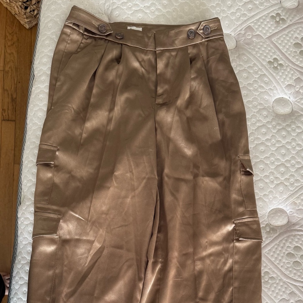 Women’s Satin Cargo Pants